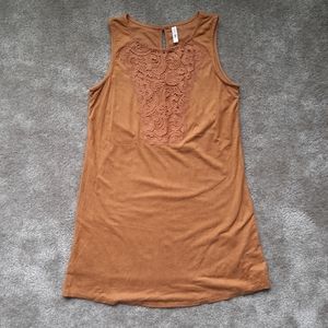 Brown Sleeveless Dress